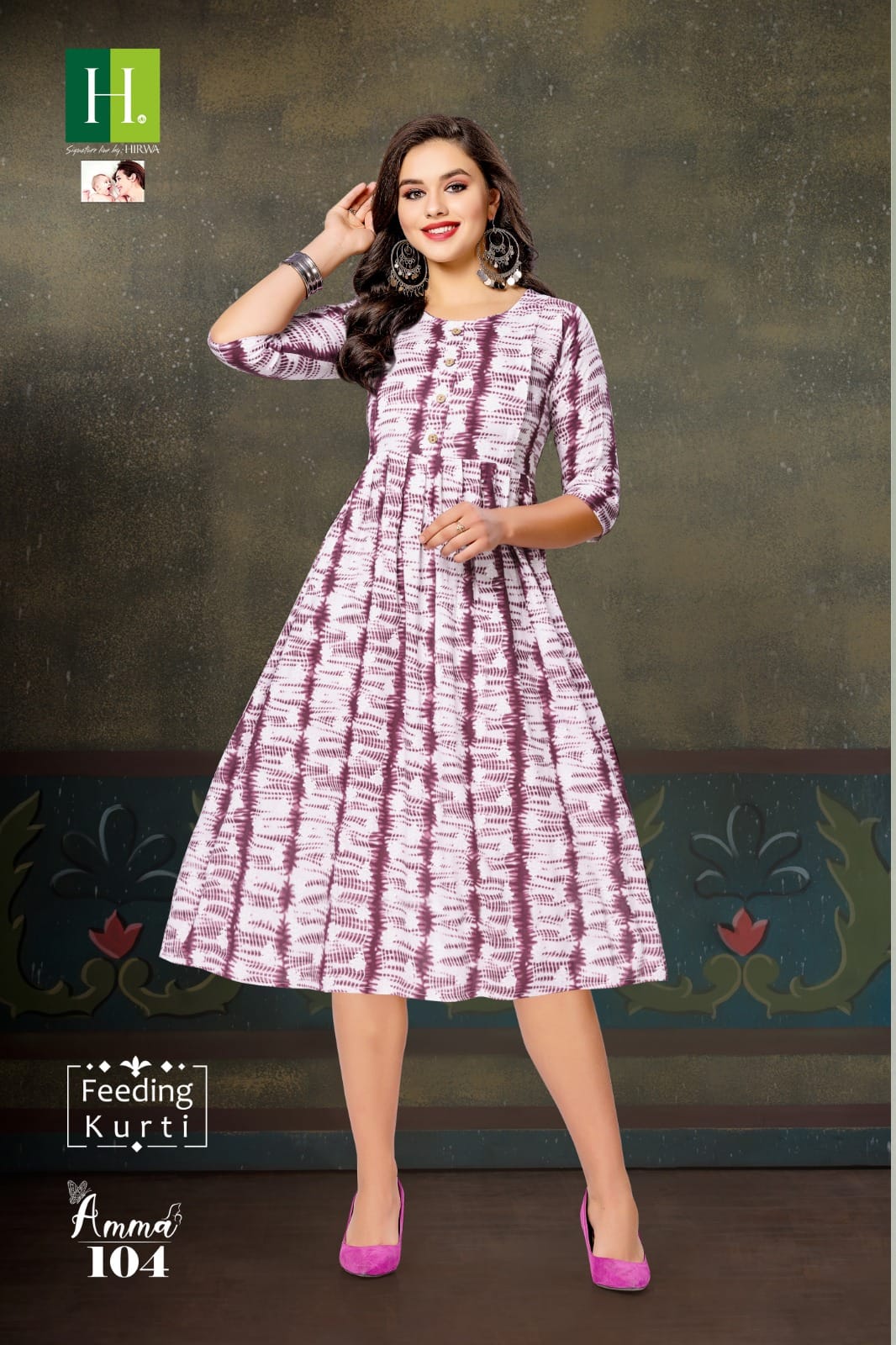 Amma By Hirwa Feeding Printed Kurtis Catalog
